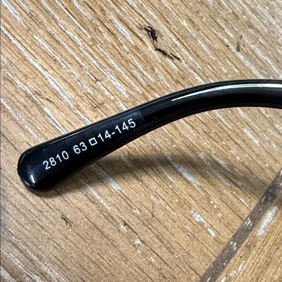 Chanel Black & Gold Leather Sunglasses - Picture 9 of 10